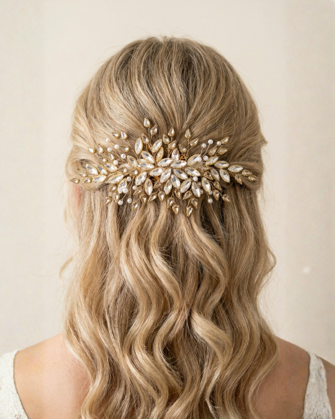 Royal Gold Statement Hair Piece — Pearls Glam Studio, view 4 of 4