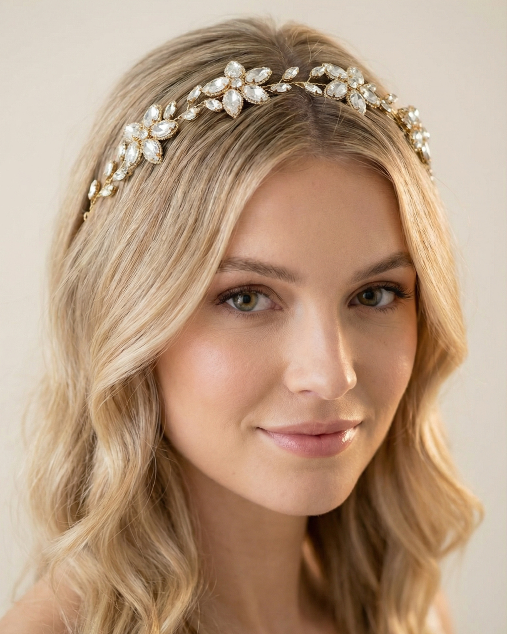 Canopy Bloom Rhinestone Crystal Hair Vine — Pearls Glam Studio, view 5 of 6