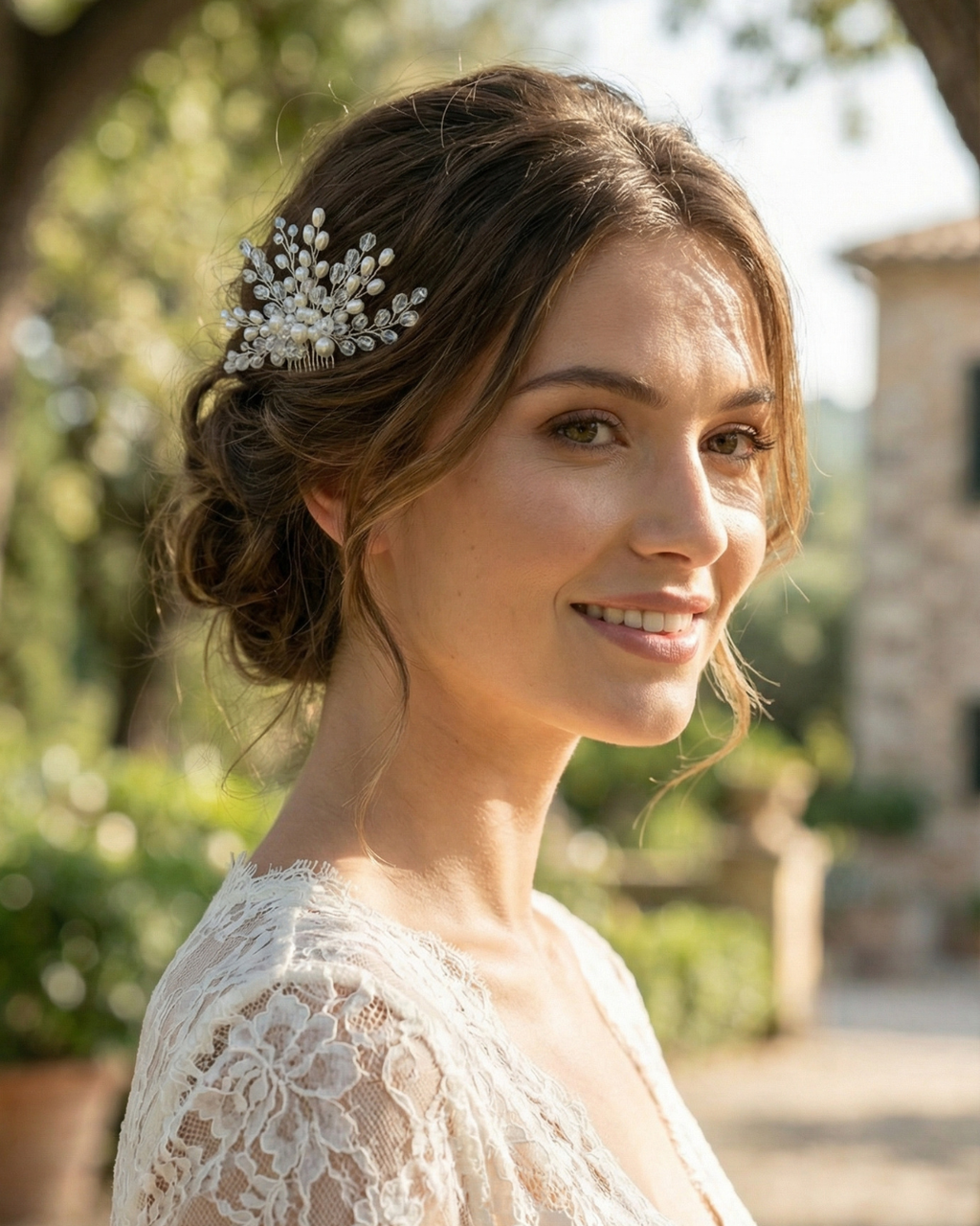 The Elysia Pearl Spray Hair Comb — Pearls Glam Studio, view 9 of 9