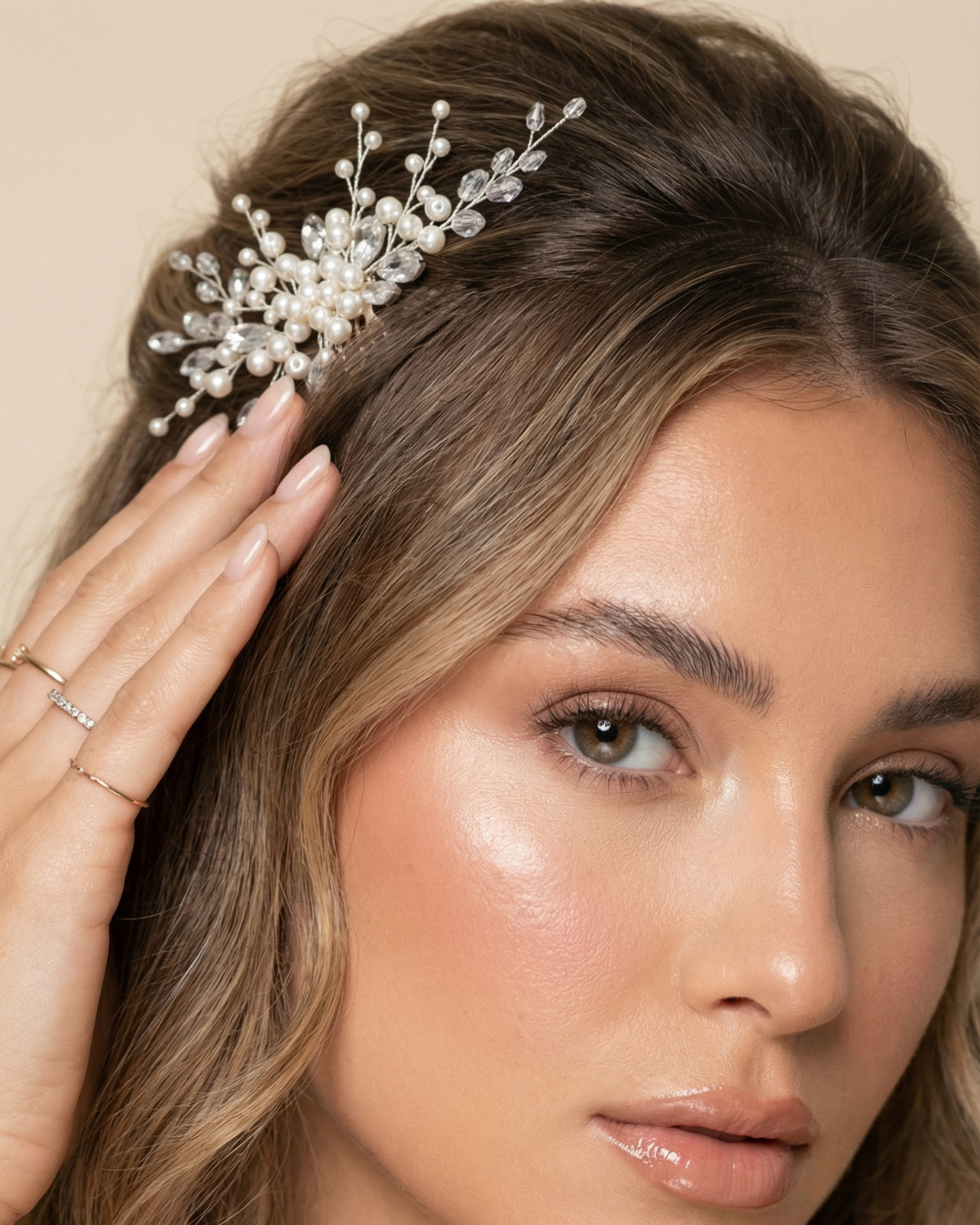 The Elara Ivory Pearl Hair Comb — Pearls Glam Studio, view 5 of 7