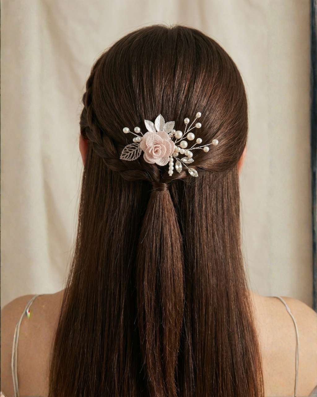 The Roselle Pearl Floral Hair Comb — Pearls Glam Studio, view 1 of 6