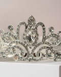 Silver Crystal Tiara Crown — Pearls Glam Studio, view 1 of 4