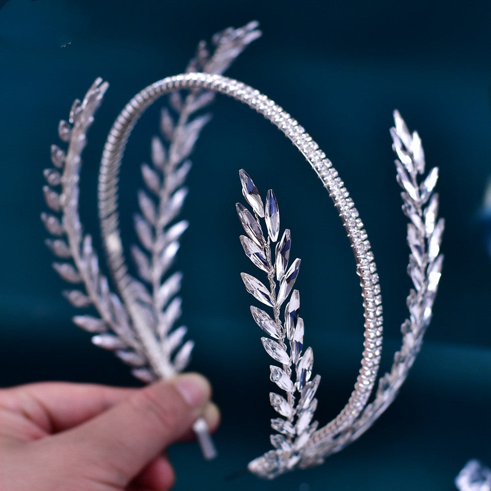 The Celeste Rhinestone Bridal Hair Band — Pearls Glam Studio luxury hair accessory, view 7 of 7