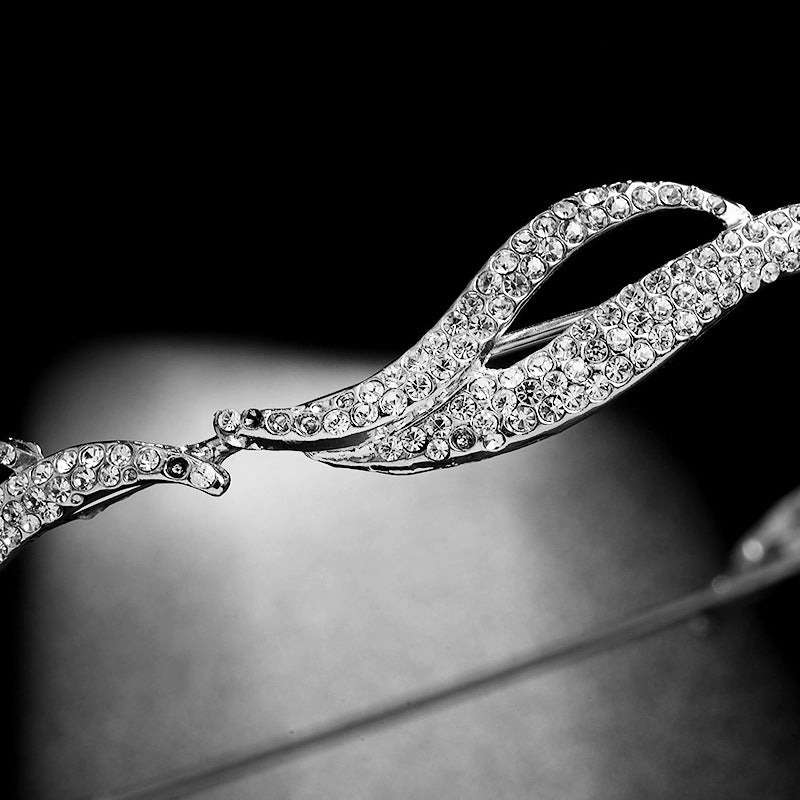 The Princess Rhinestone Wedding Crown — Pearls Glam Studio luxury hair accessory, view 3 of 5