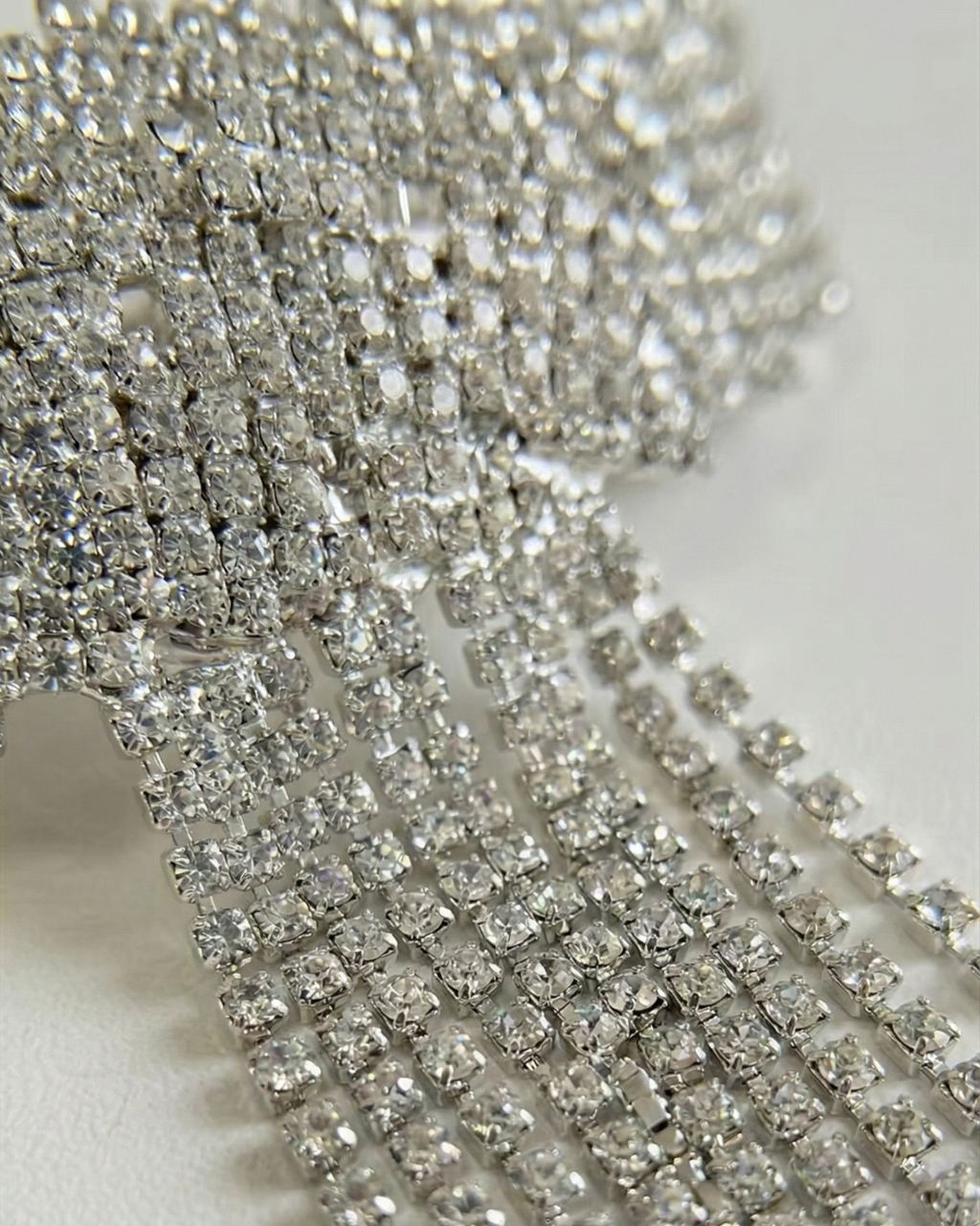 The Stardust Rhinestone Bow Clip – French Clip — Pearls Glam Studio, view 6 of 6