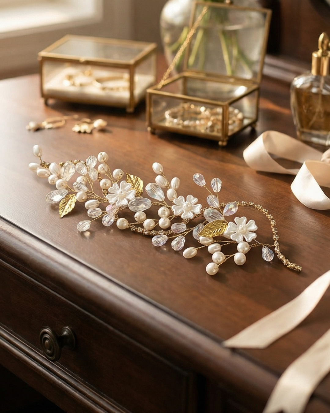 The Elan Pearl Side Piece — Pearls Glam Studio, view 3 of 4