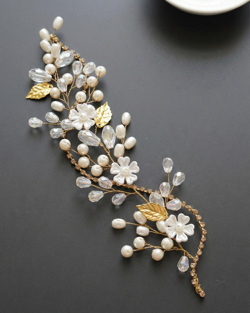 The Elan Pearl Side Piece — Pearls Glam Studio, view 4 of 4