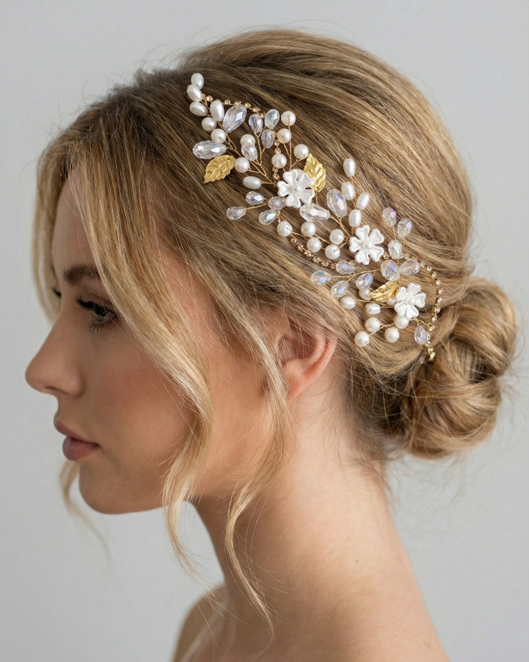 The Elan Pearl Side Piece — Pearls Glam Studio, view 1 of 4