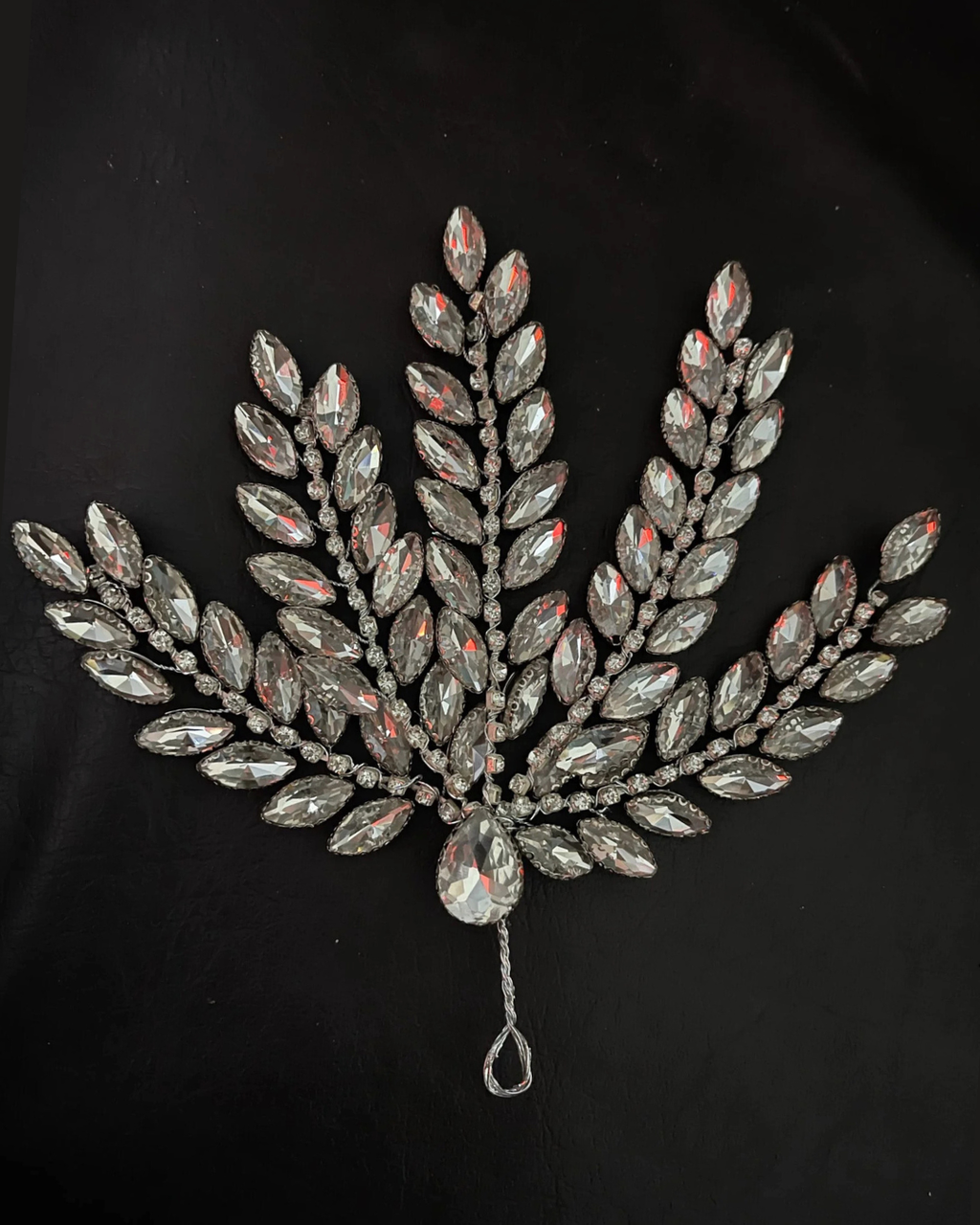 Noir Crystal Hair Piece — Pearls Glam Studio, view 11 of 11