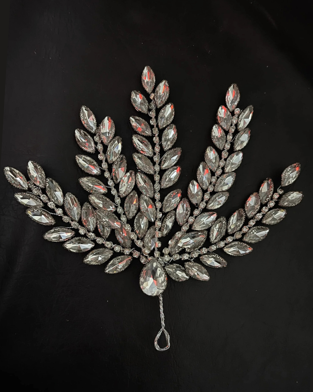 Noir Crystal Hair Piece — Pearls Glam Studio, view 11 of 11