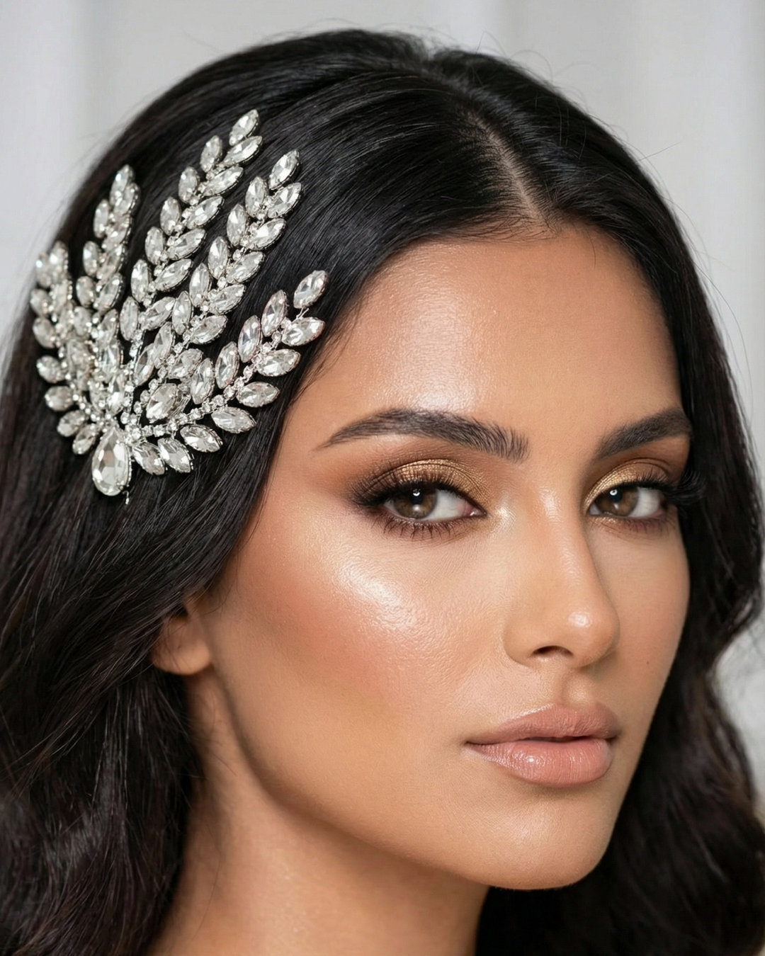 Noir Crystal Hair Piece — Pearls Glam Studio, view 6 of 11