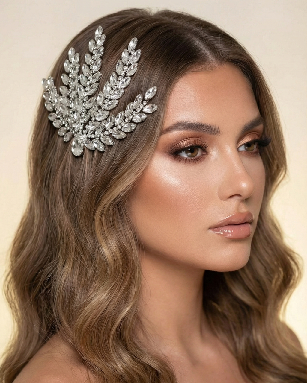 Noir Crystal Hair Piece — Pearls Glam Studio, view 8 of 11