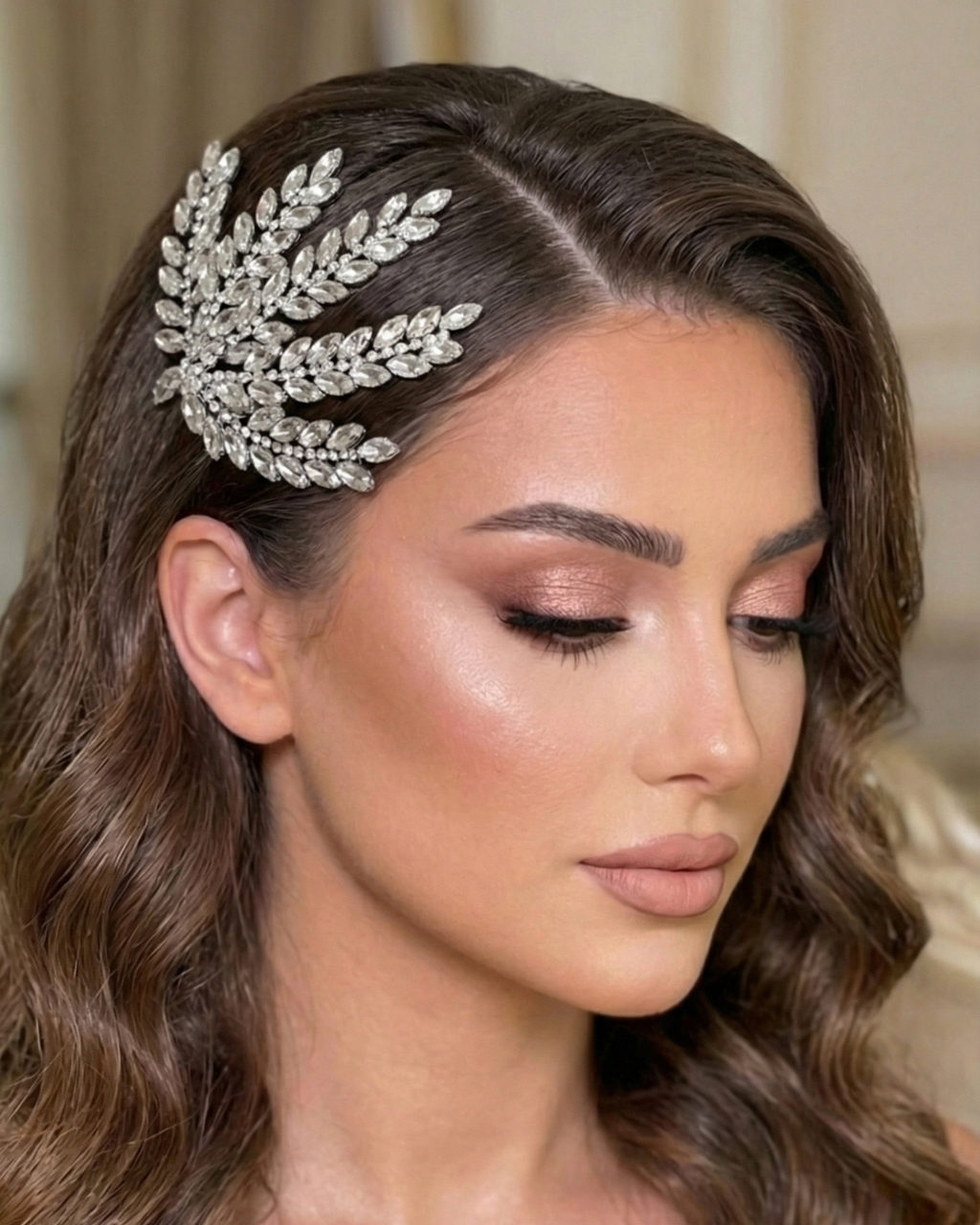 Noir Crystal Hair Piece — Pearls Glam Studio, view 9 of 11