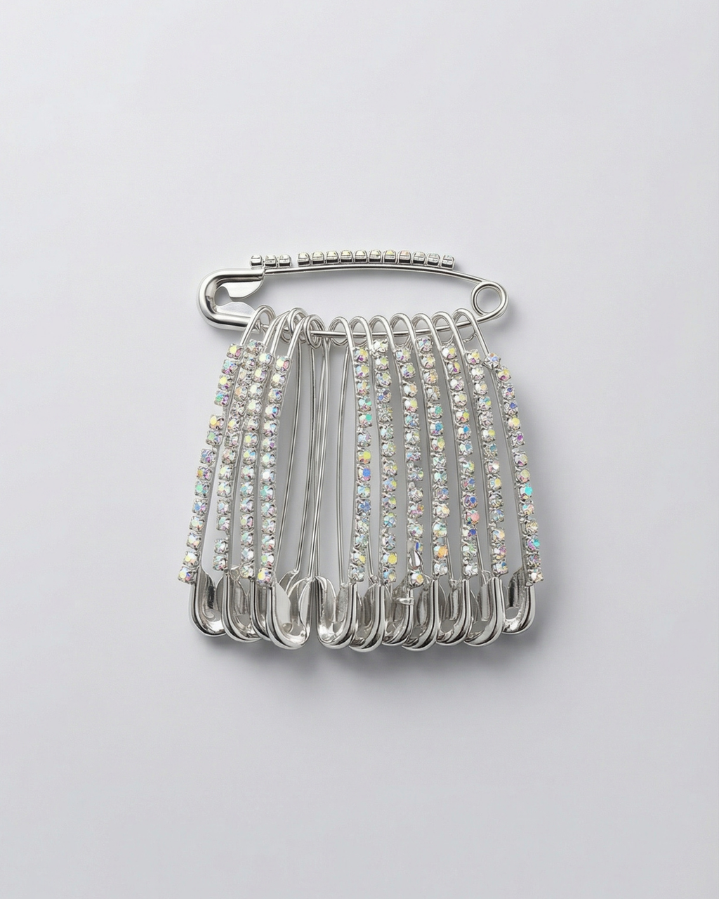 Silver Crystal Hijab Pins – Pack of 12 — Pearls Glam Studio, view 1 of 5