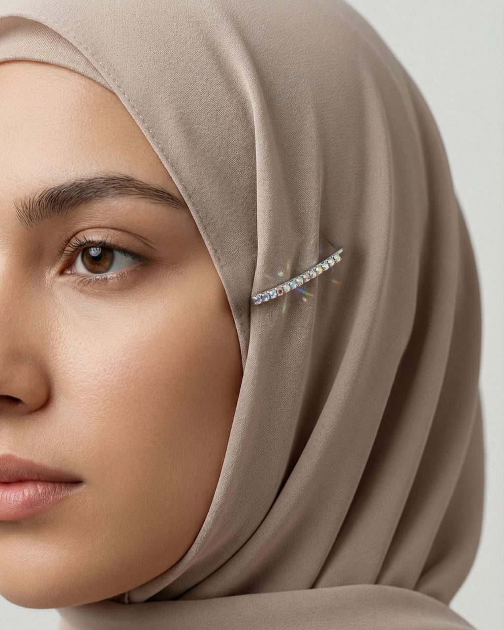 Silver Crystal Hijab Pins – Pack of 12 — Pearls Glam Studio, view 4 of 5