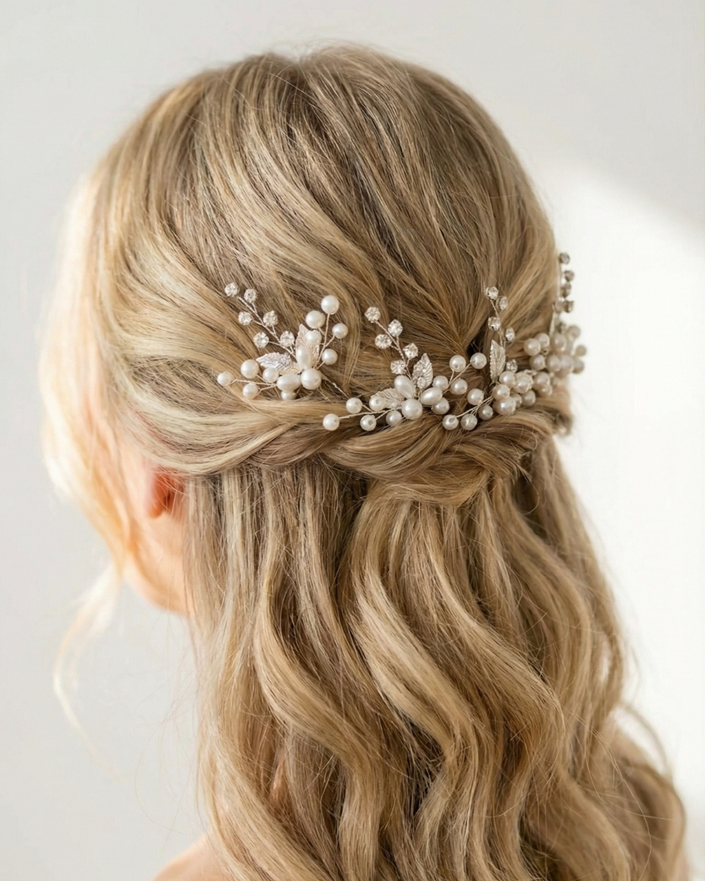 Pearl Hair Pins – 3 Piece Set — Pearls Glam Studio, view 4 of 11