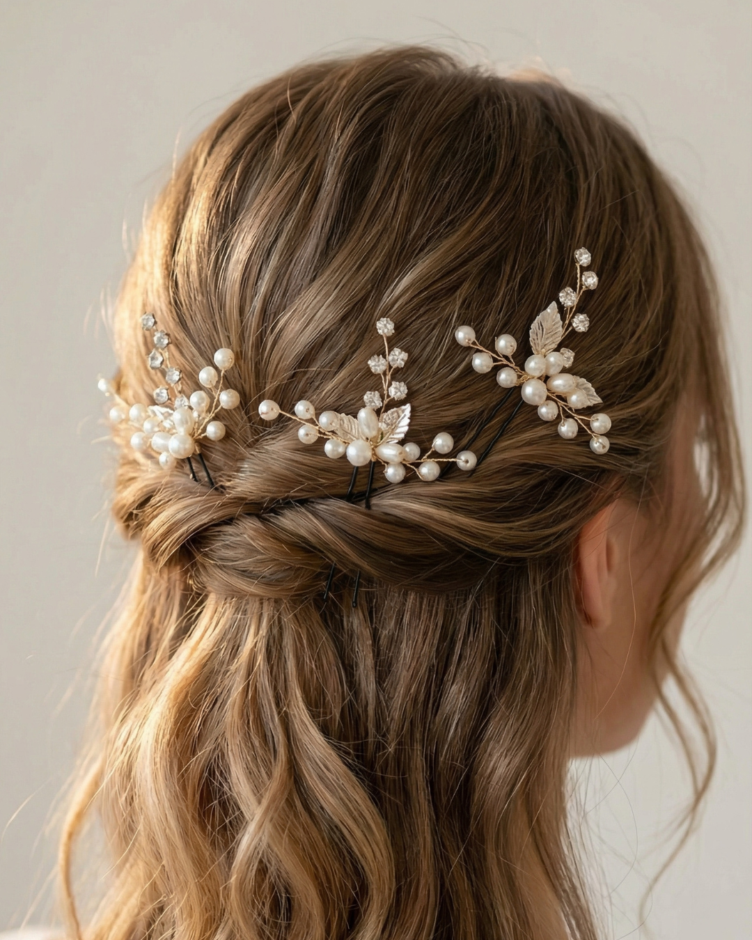 Pearl Hair Pins – 3 Piece Set — Pearls Glam Studio, view 5 of 11
