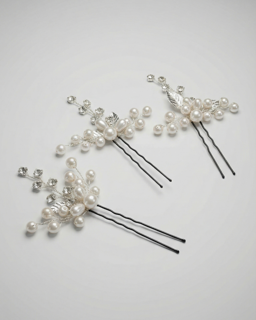 Pearl Hair Pins – 3 Piece Set — Pearls Glam Studio, view 8 of 11